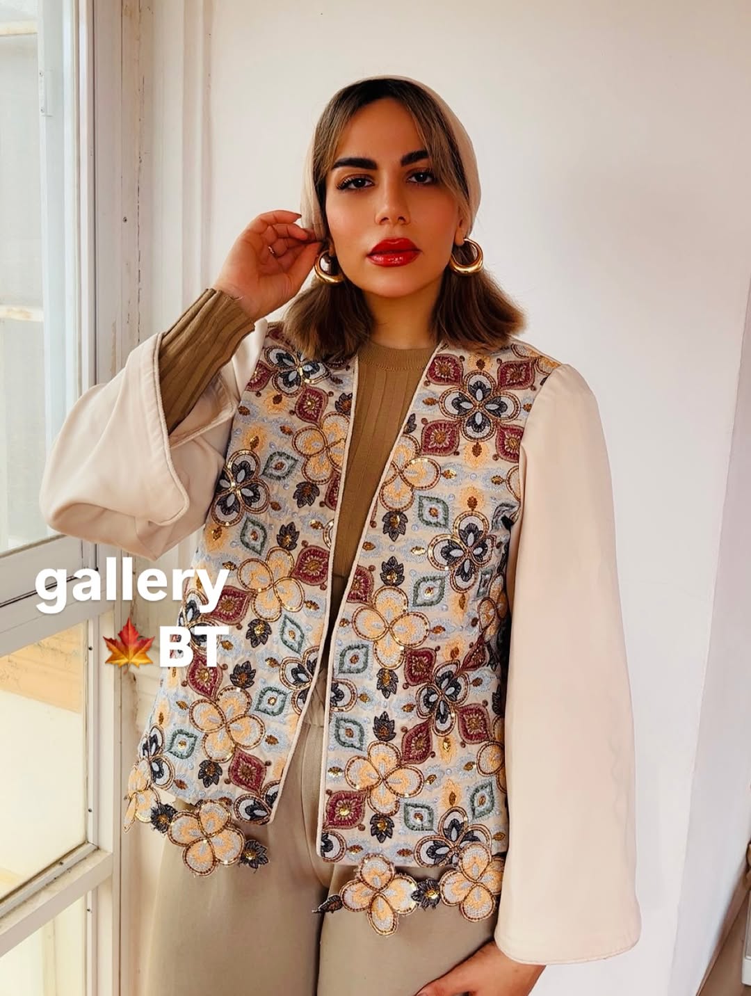 کت مجلسی سوزندوزی کارشده زنانه با جزئیات ظریف